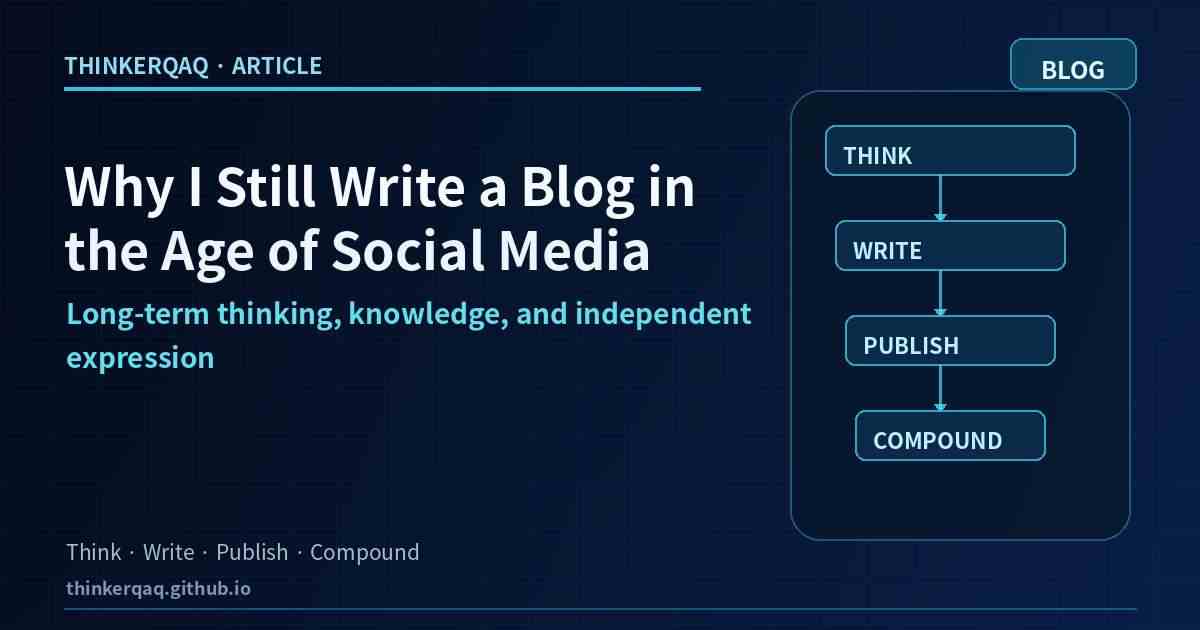 Why I Still Write a Blog in the Age of Social Media